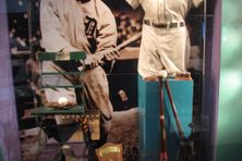 Ty Cobb’s uniform on display at the museum. 