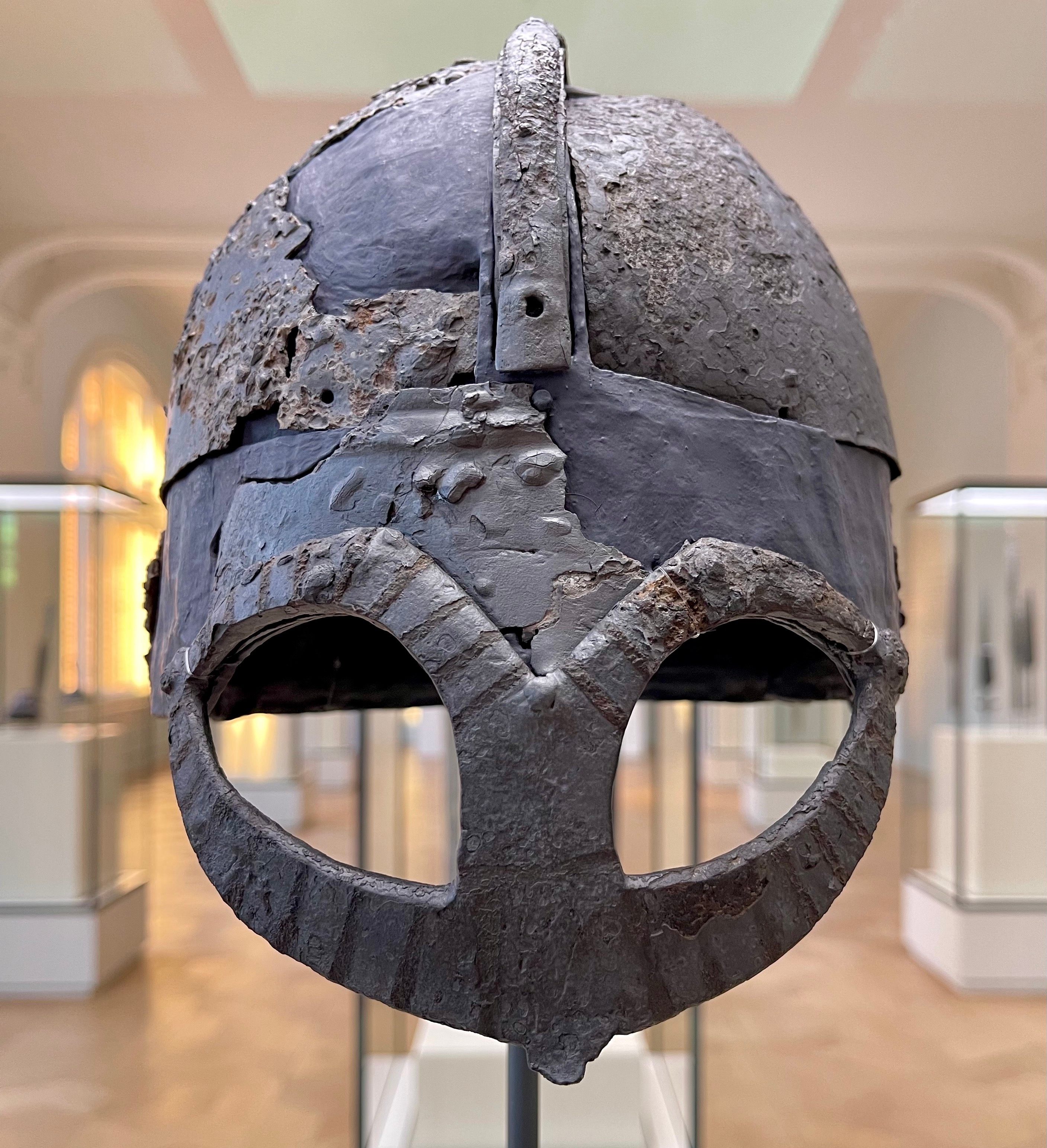 Known as the Gjermundbu helmet, this is the best preserved Viking helmet ever discovered.