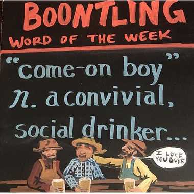 本周Boontling词利用房间的安德森谷酿酒公司。