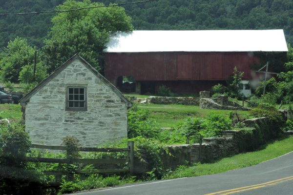 Once you pass the red barn, you’re almost to Spook Hill.