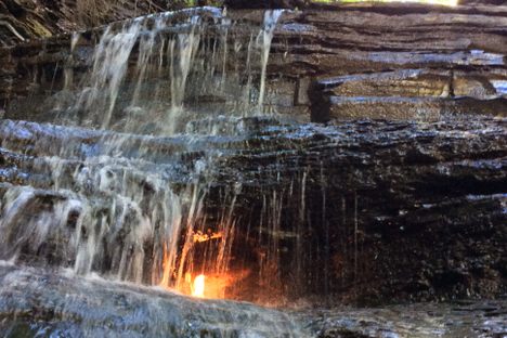 Eternal Flame Falls at Chestnut Ridge County Park 