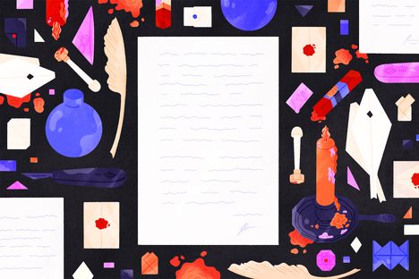 There are tools of the trade, but letters can also be locked with careful folding alone. 