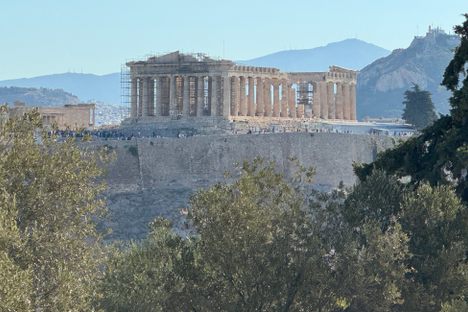View form the summit of the Parthenon