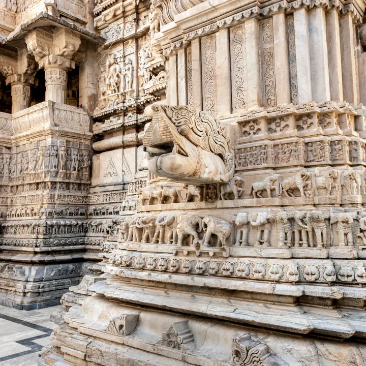 The intricate carvings of Jagdish Temple