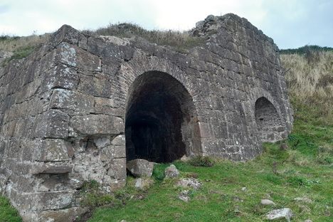 A view of the kiln from the main coastal path