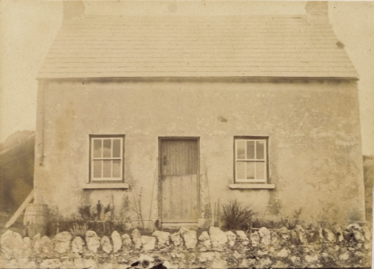 The cottage where Michael Cleary murdered his wife, Bridget, still stands in Ballyvadlea in County Tipperary, Ireland. It is shown here in an 1895 photograph. 