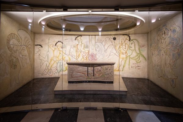 The Jean Cocteau murals.
