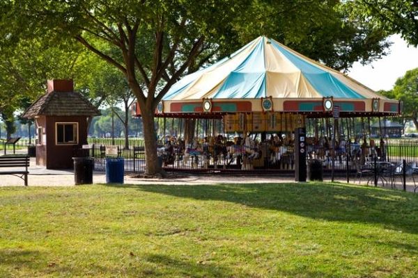 The carousel in summer months