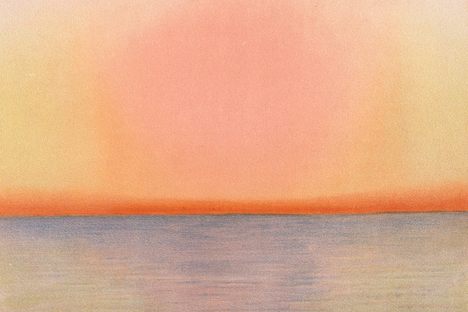 The gentle, almost soothing aftermath of Krakatoa over the Atlantic Ocean.