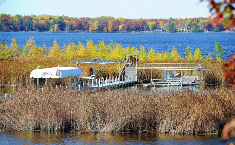 The bog collided with this dock in October 2017.