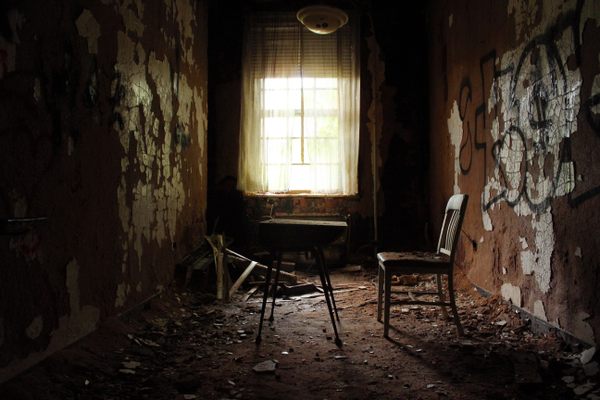 An abandoned former resident’s room