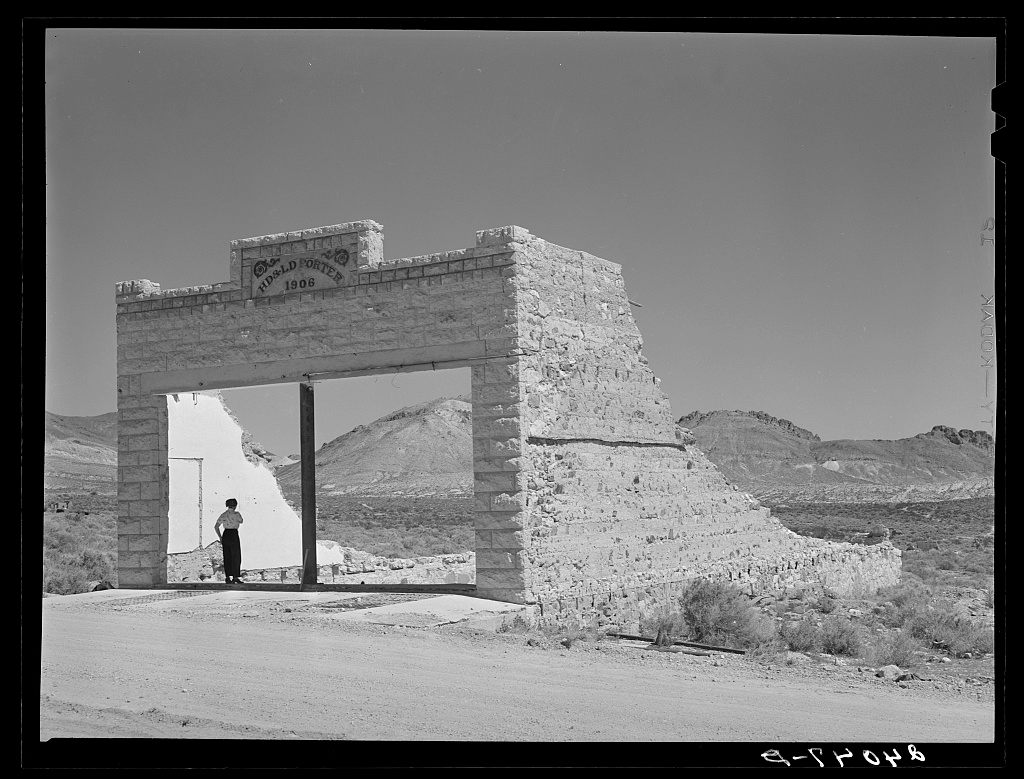Rhyolite, c. 1940.