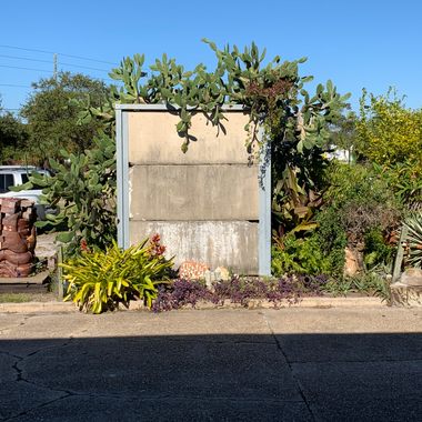 Parts of the Berlin Wall just outside of the Morean Center for Clay in St. Petersburg, Florida.
