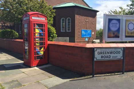 OMD telephone box.