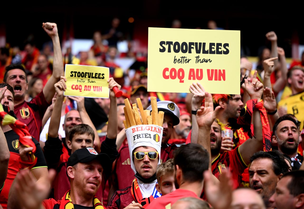 A Belgian fan at the UEFA Euro 2024, European Championship, claims Flemish beef stew trumps coq au vin. 