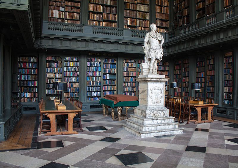 Codrington inside his library