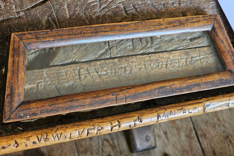 William Wordsworth's School Desk Carving