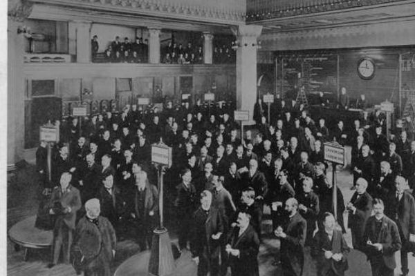Trading room circa 1894