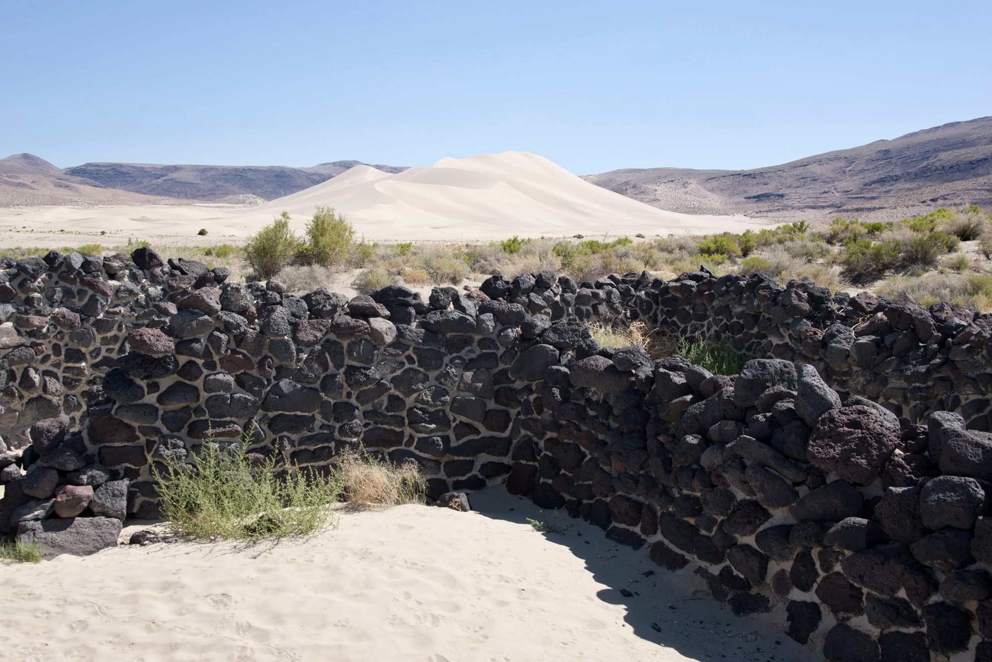 Sand Springs Pony Express station ruins. 