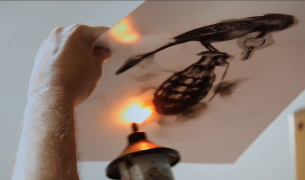 The Artist Who Paints With Fire