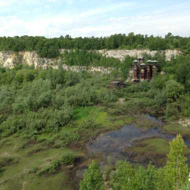 View from the edge of the quarry.