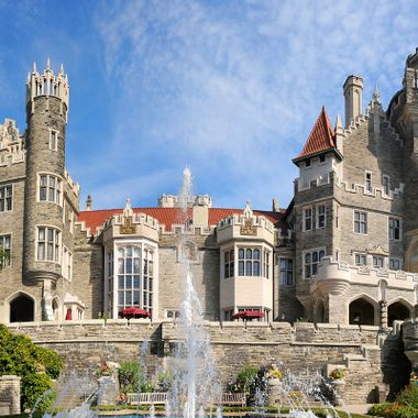 View of Casa Loma from the garden