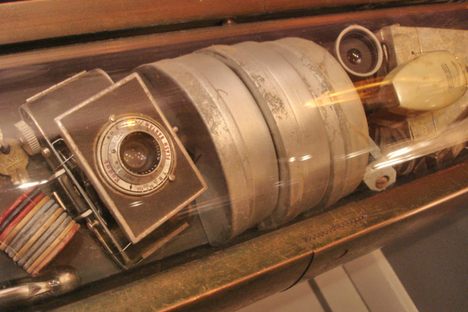 A replica of the items in the original Westinghouse time capsule.