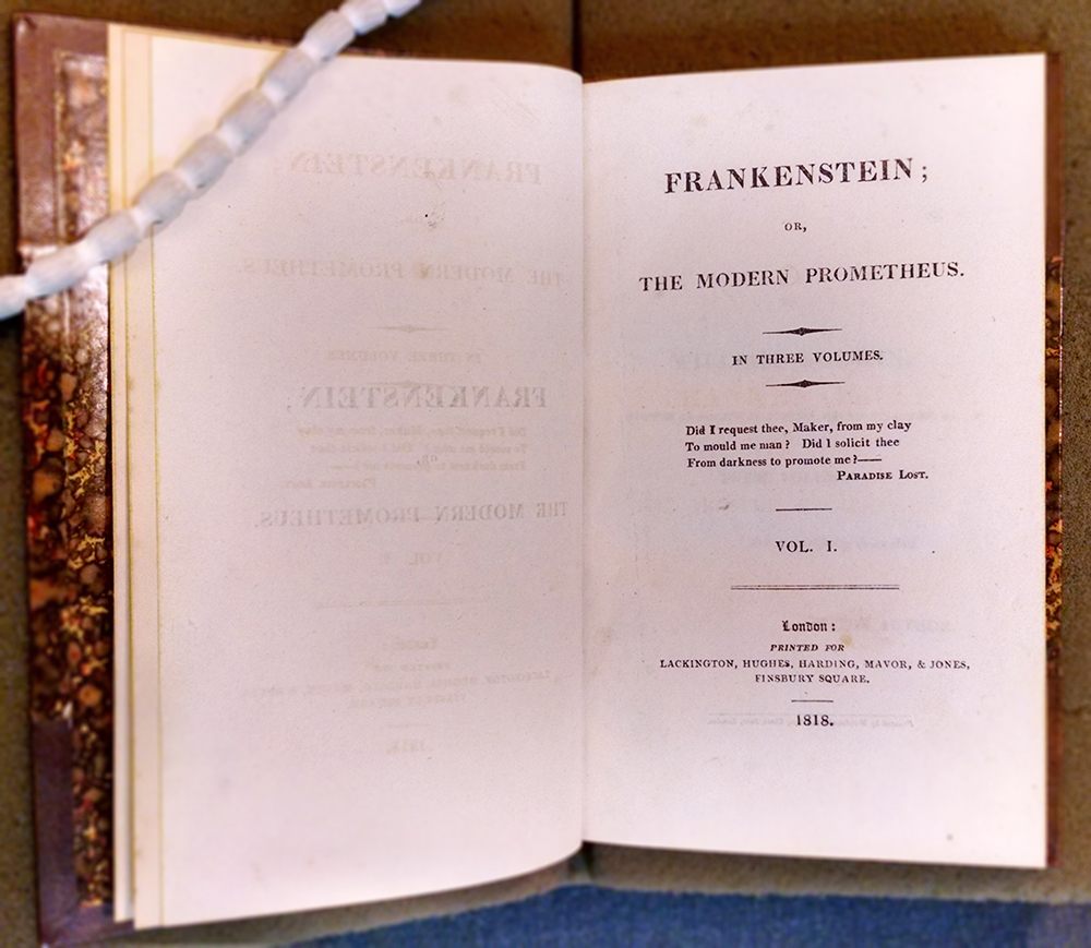 Mary Shelley's Frankenstein was first printed in 1818.