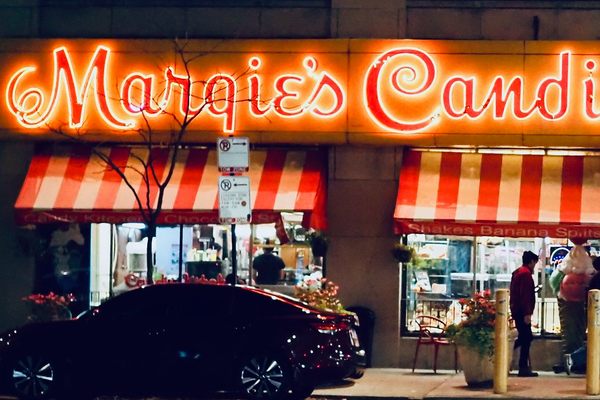 Margie’s Candies, on the corner of Western and Armitage since 1921.