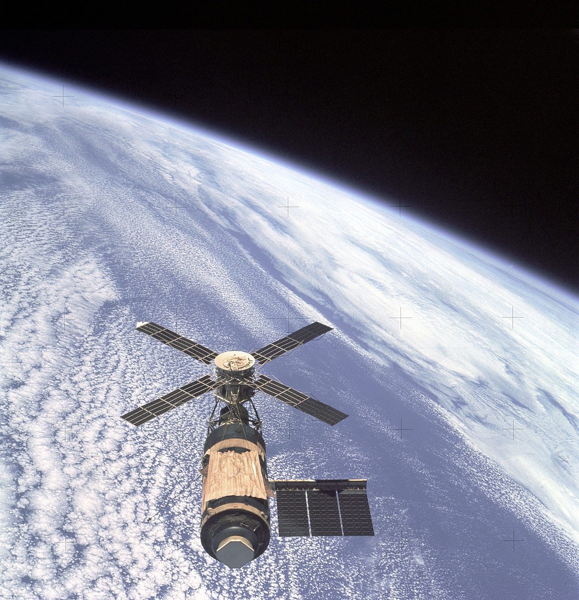 Skylab in space in 1973.