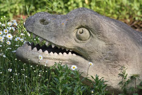 Crystal Palace Park dinosaur. 