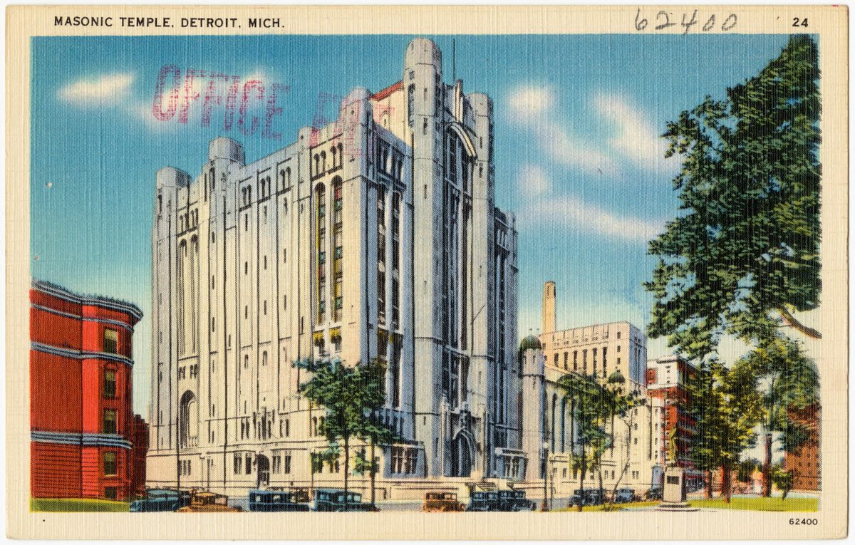 Detroit's Masonic Temple is the largest building of its kind in the world.