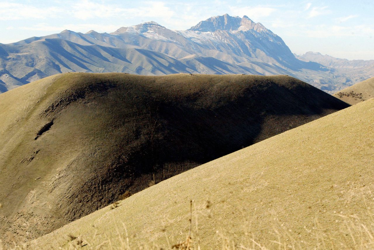Mountains north of Sulaymaniyah, near the Iraq-Iran border, in the Kurdish homeland, where poet Hajjar Baban's father was born.
