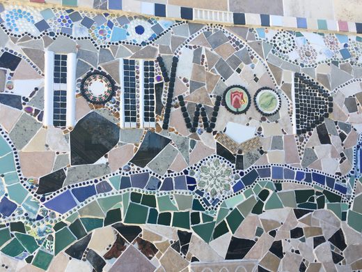 Farnam House Santa Monica California, Mosaic Tile House Santa Monica