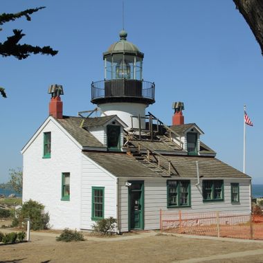 The rear of the lighthouse