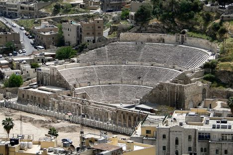 The Roman theater seen from Amman Citadel.