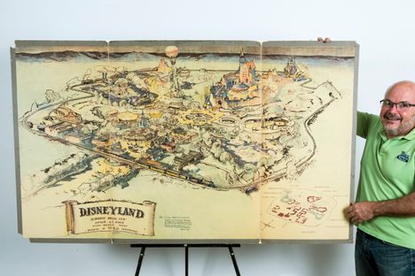 The original map of Disneyland, from 1953.