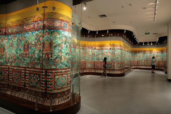 A section of the Great Thangka.