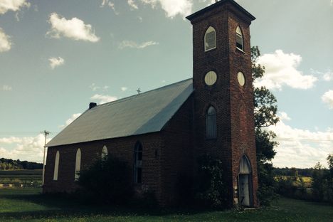 Front of the church
