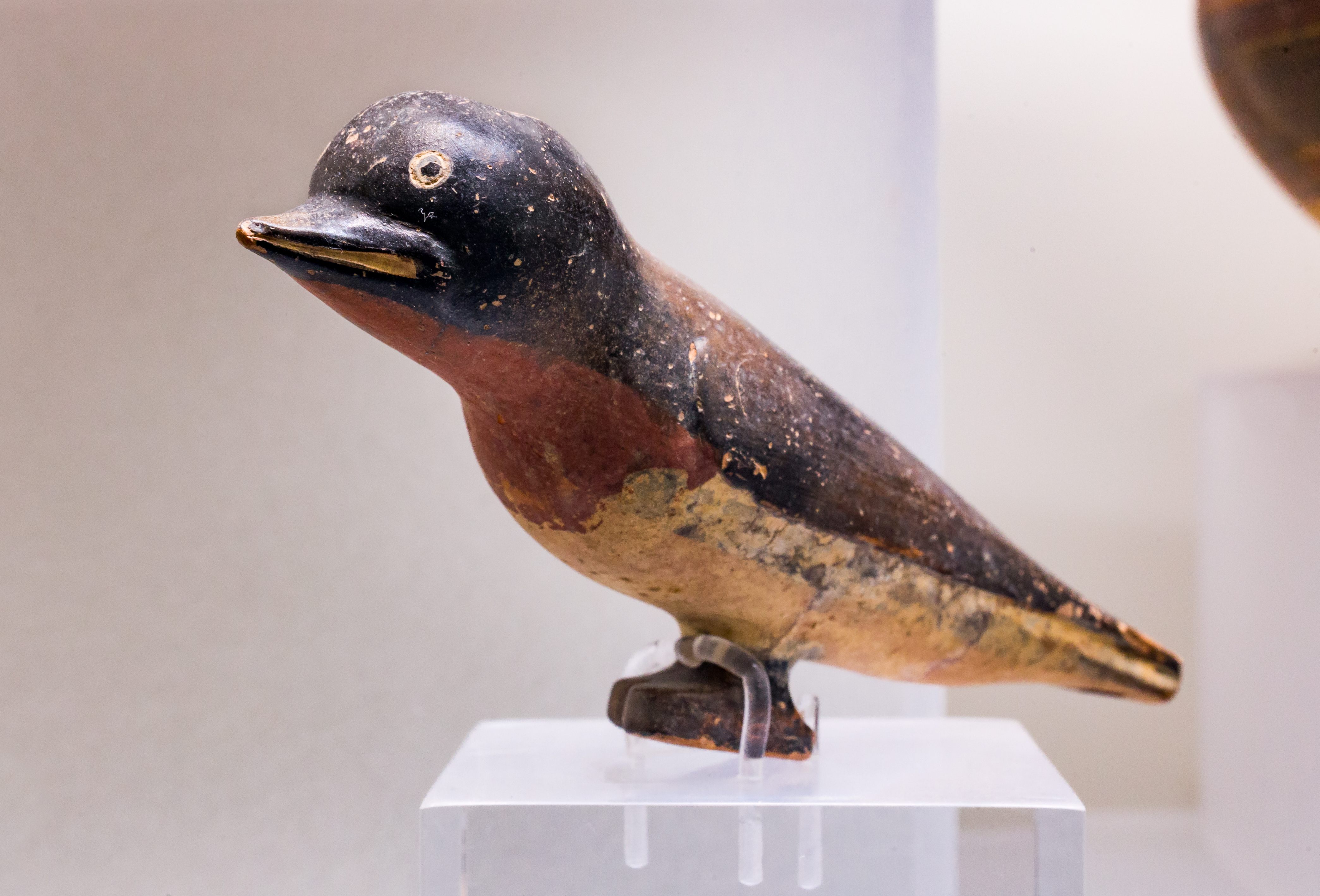 Swallows were a common motif in ancient Greek art, such as this sixth-century BC perfume bottle from Rhodes.