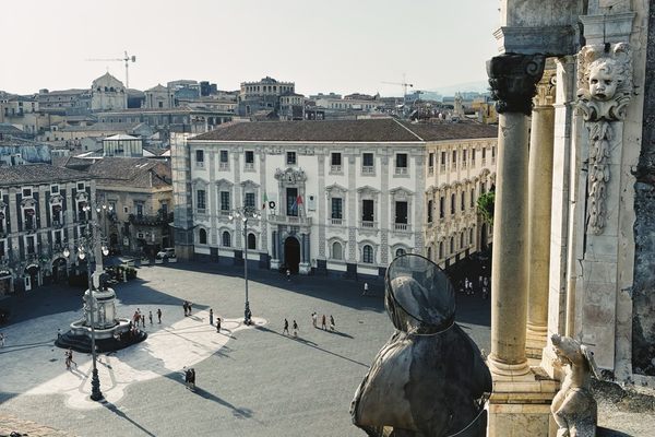 The museum's rooftop terraces overlook Piazza del Duomo and the heart of Catania.
