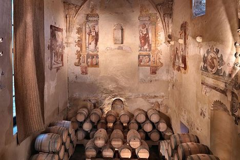 Inside the winery