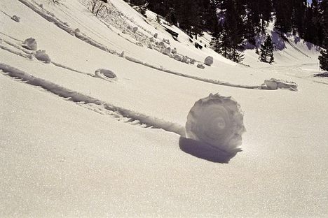 Snow rollers in Colorado in 1994.