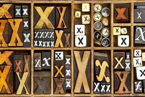 The use of the letter x as a mathematical unknown is a relatively modern convention. Algebra has been around for a lot longer.