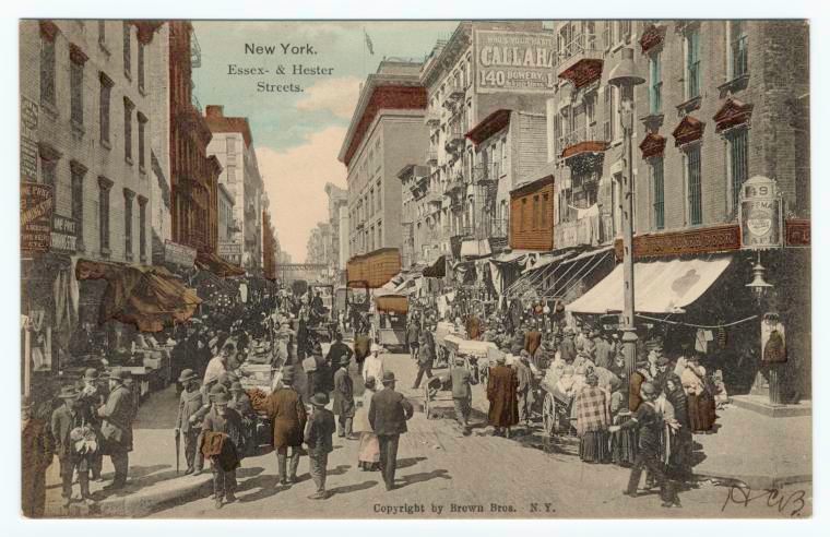 Essex and Hester Streets, New York, 1907.