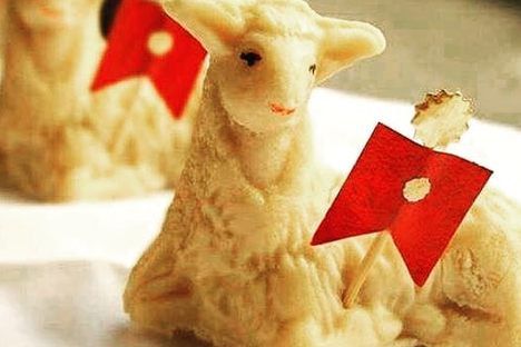 Marzipan Easter Lamb