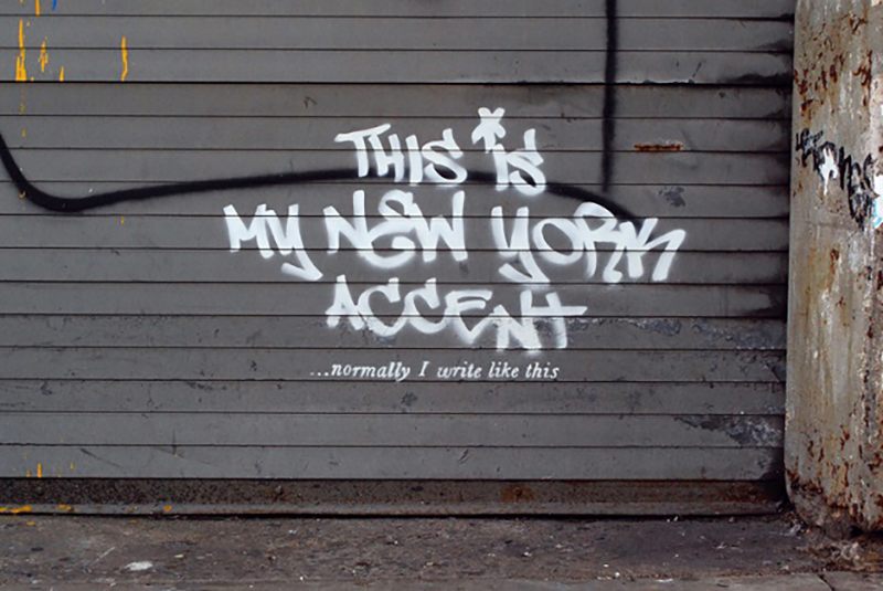 A Banksy artwork in New York.