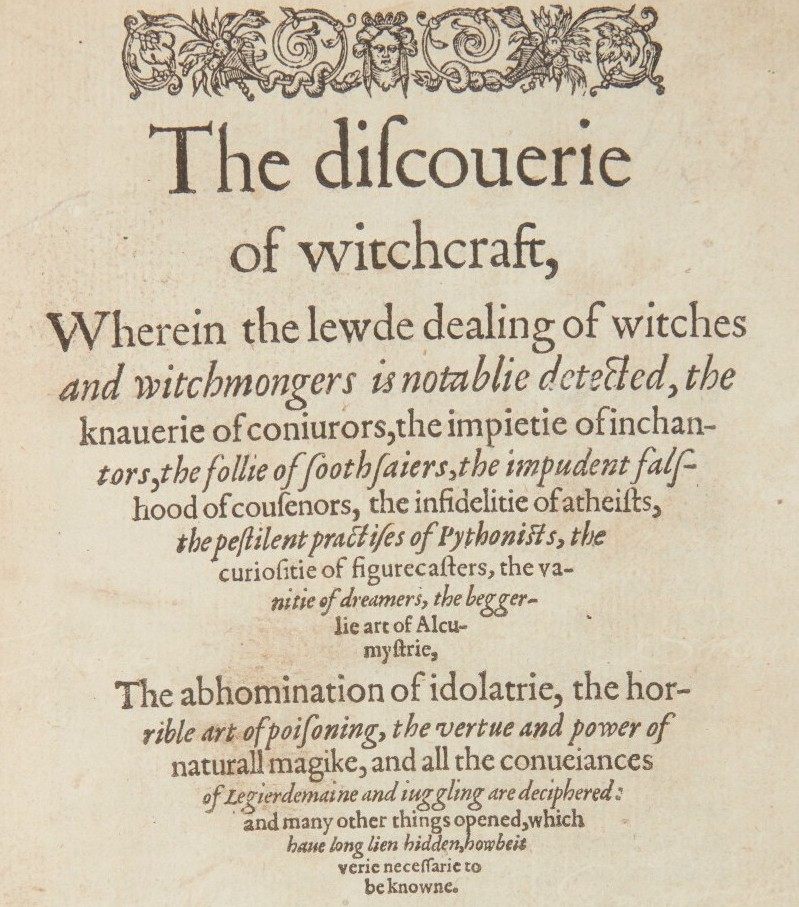 One of the rarest items in Jay's collection is Reginald Scot's <i>The discoverie of witchcraft</i>, which set out to challenge "the knaverie of conjurers, the impietie of inchantors, the follie of soothsayers," and all notions that magic was real.