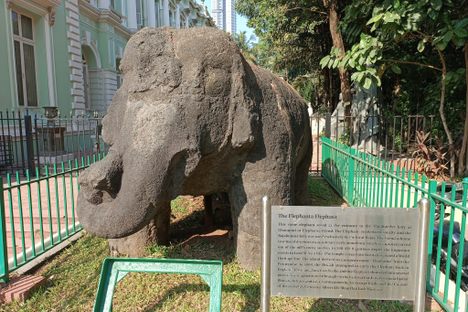 The Elephant Statue of Elephanta Caves