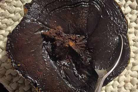 Rich, creamy black sapote.